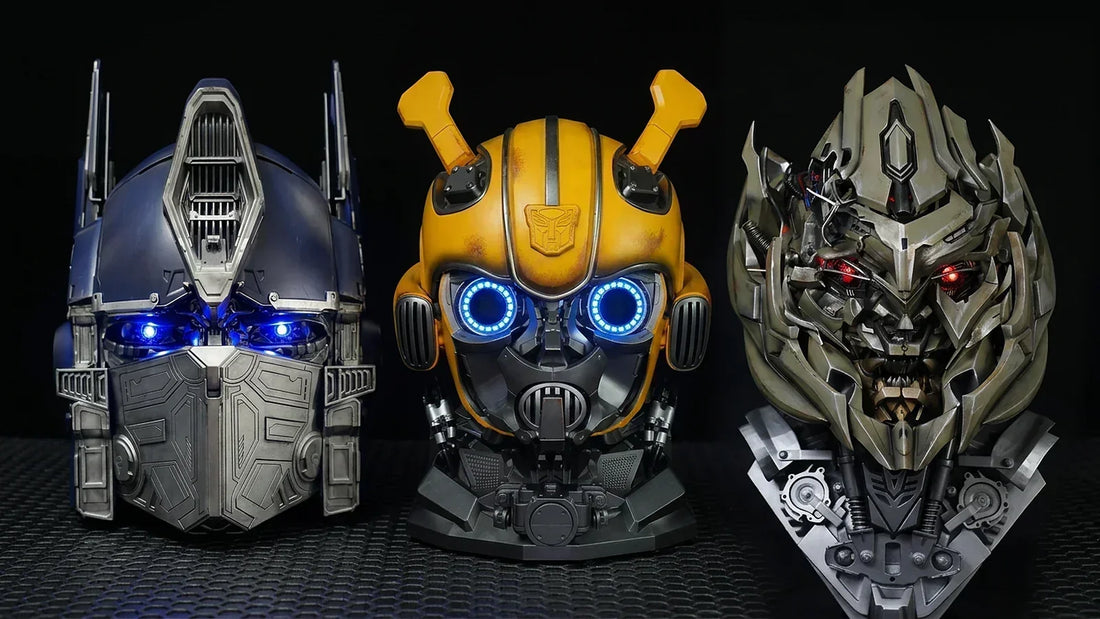 Optimus Prime, Bumblebee and Megatron wearable helmets