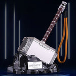 Marvel licensed Mjolnir Bluetooth speaker on its Infinity Saga rock display base