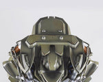 Top plate of the Megatron helmet stand where the helmet sits