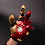 Iron Man MK42 gauntlet worn, palm repulsor and finger joints visible